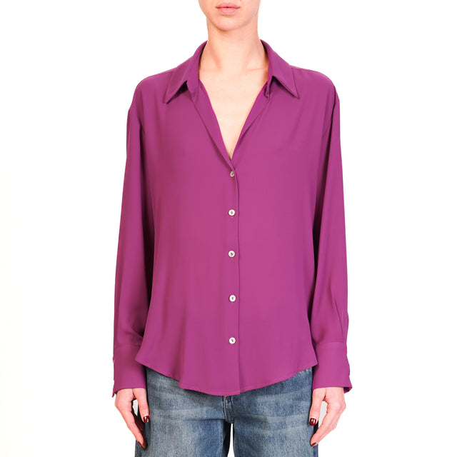 Zeroassoluto-Camicia CLAY MANO SETA - peonia