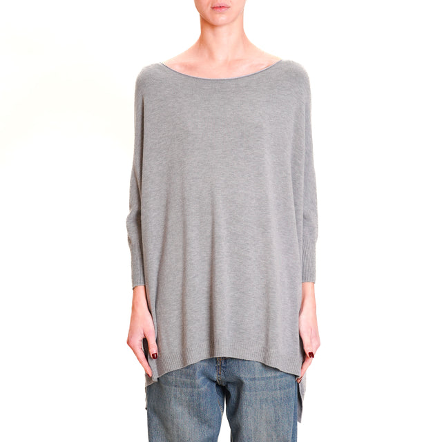 Zeroassoluto-Maglia scatola manica 3/4 - grigio