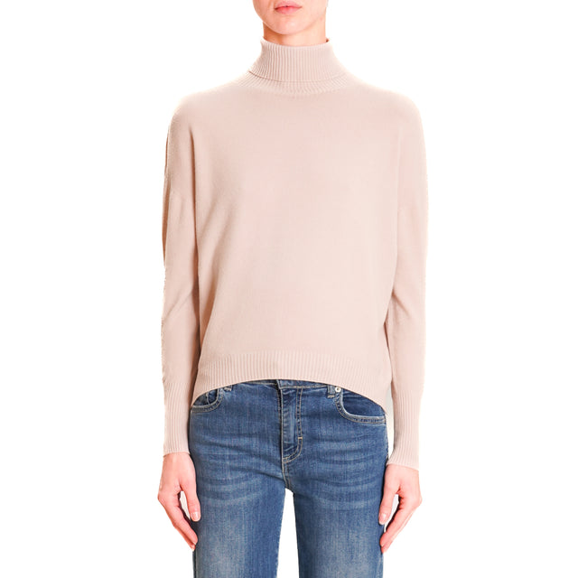 Zeroassoluto-High neck sweater - pink