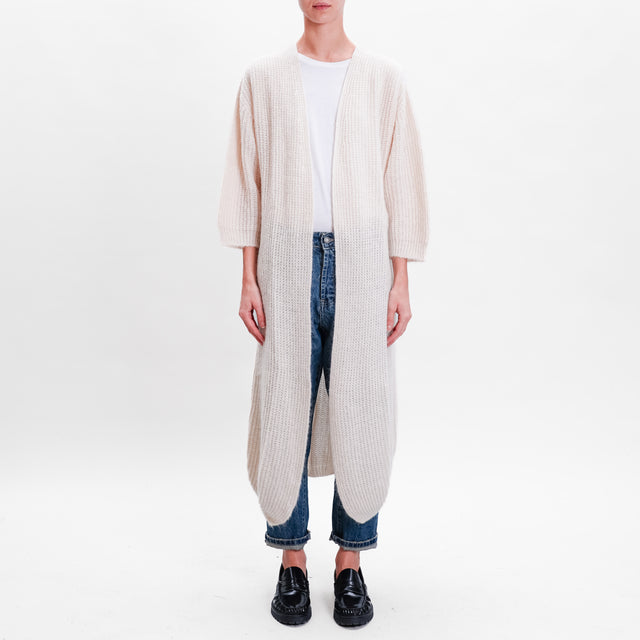 Zeroassoluto-Cardigan mohair - burro