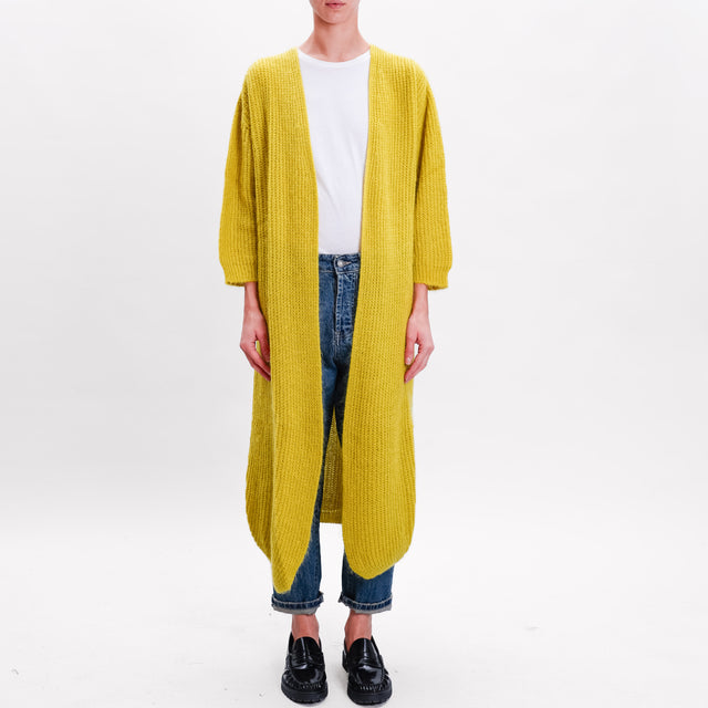 Zeroassoluto-Cardigan mohair - lime