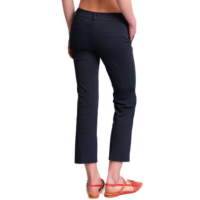 Zeroassoluto-Pantalone BETTY chino punto milano - blu