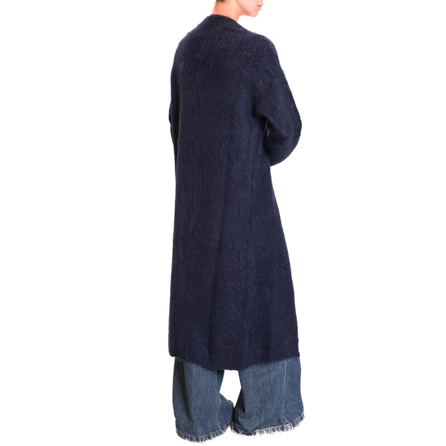 Zeroassoluto-Cardigan mohair - blu