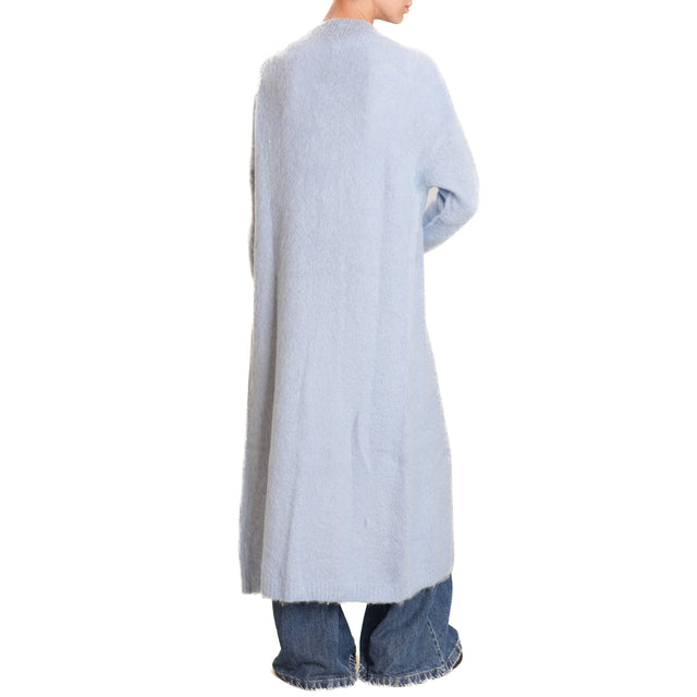 Zeroassoluto-Cardigan mohair - azzurro