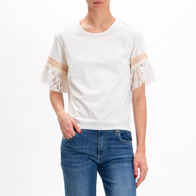 Haveone-T-shirt passamaneria - bianco